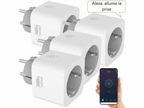 4 prises connectées SF-505.avs | Prises électriques 