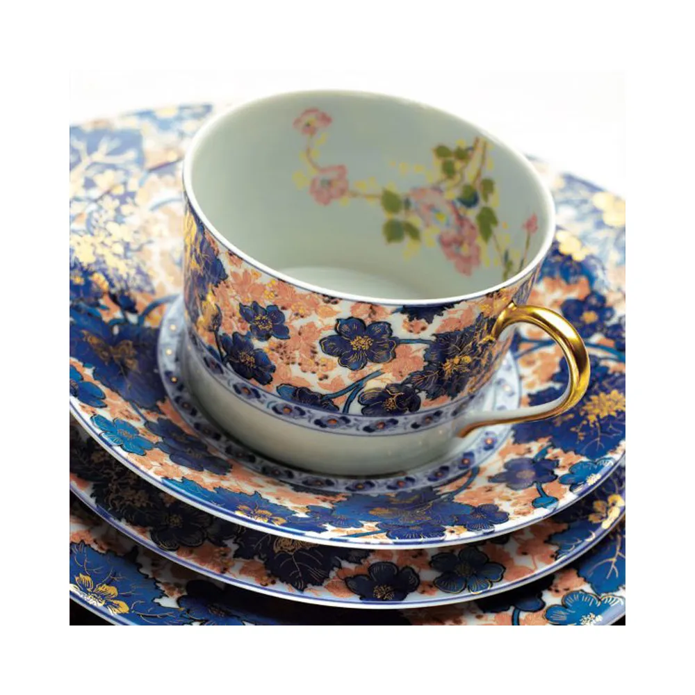 6 tasses et soucoupes Dammouse Haviland - 3 tailles