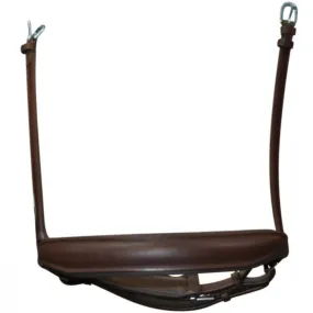 Achetez la muserolle de dressage large Flags & Cup en cuir véritable