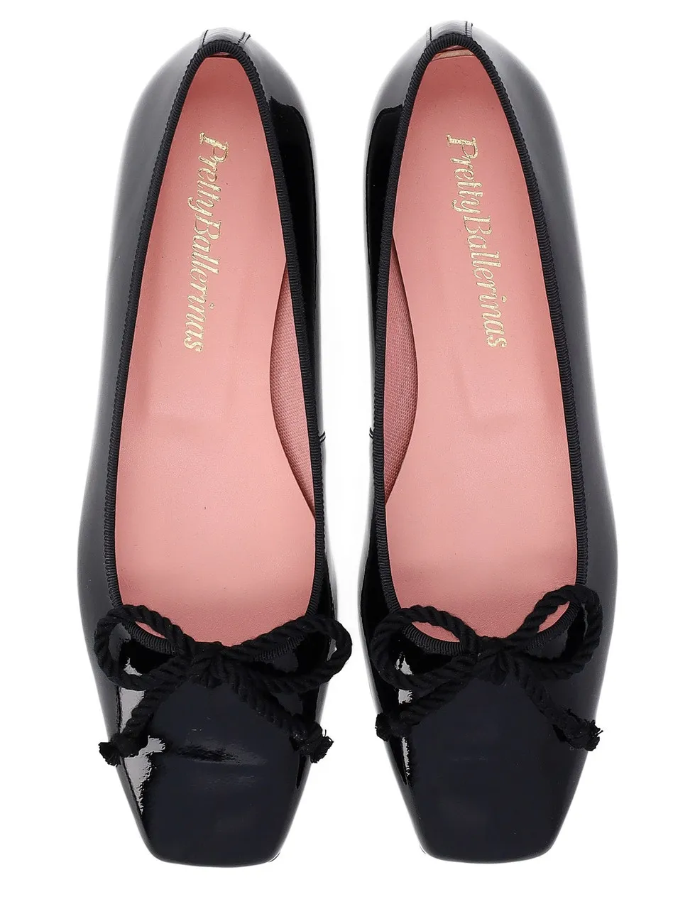 Ballerine Pretty Ballerinas Shade en cuir verni noir
