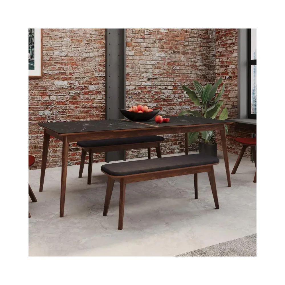 Banc Snack Dasras bois chêne - 9 finitions 3 tailles