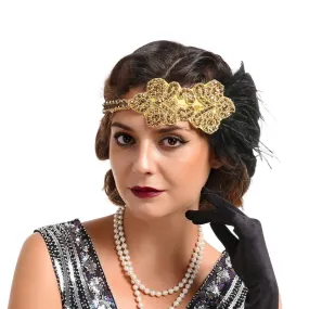 Bandeau Charleston Dore Année 20