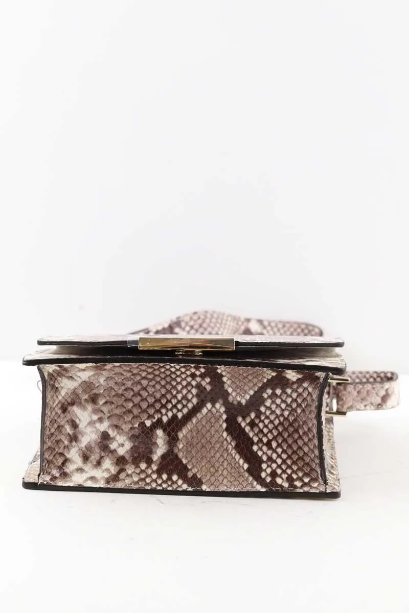 Bandoulière en cuir LK Bennett beige. Matière principale cuir
