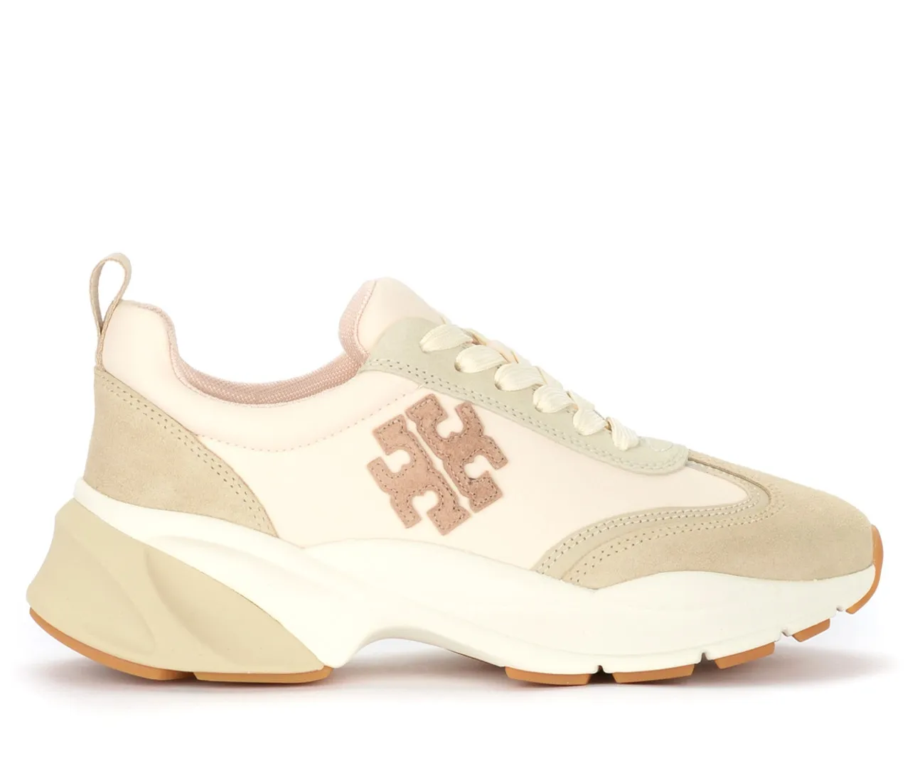 Baskets Tory Burch Bonne chance beige