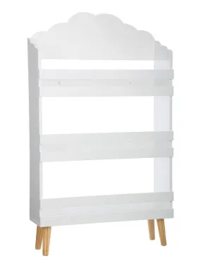 Bibliothèque enfant forme nuage - Blanc