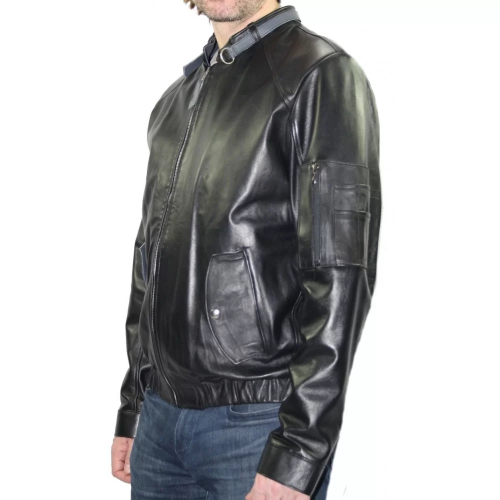 Blouson cuir pilote cuir couleur noir modèle Star