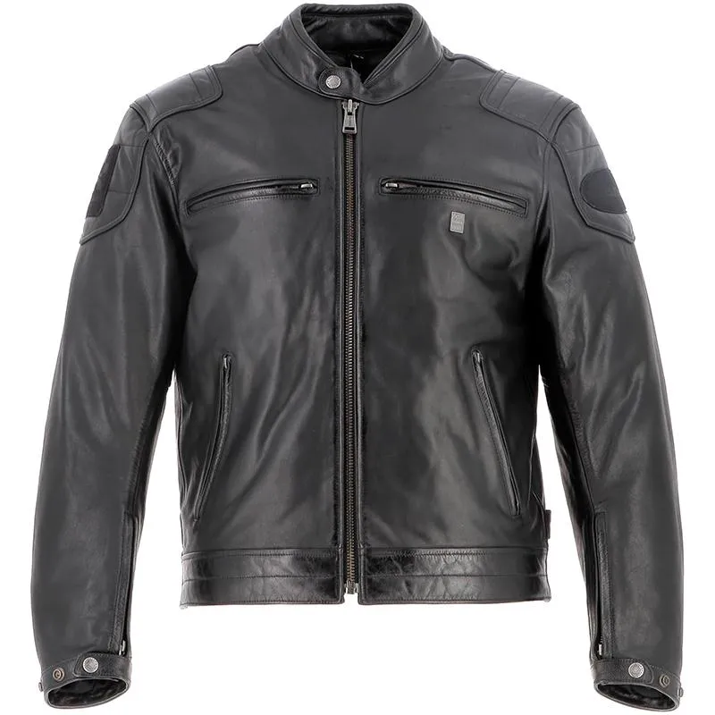 Blouson SONORA CUIR HELSTONS noir - MAXXESS.FR, Blouson moto cuir