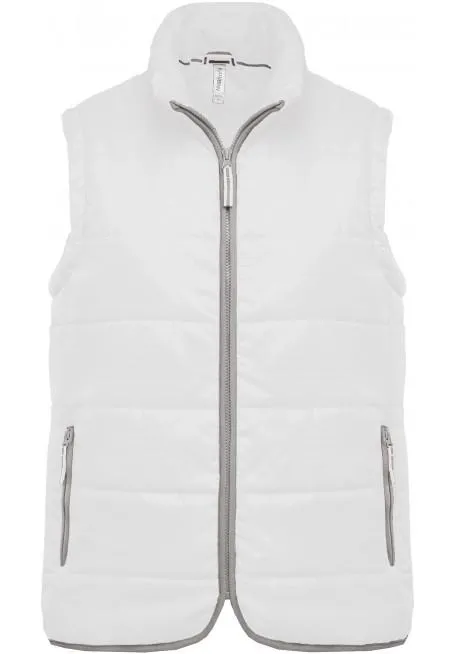Bodywarmer blanc personnalisable