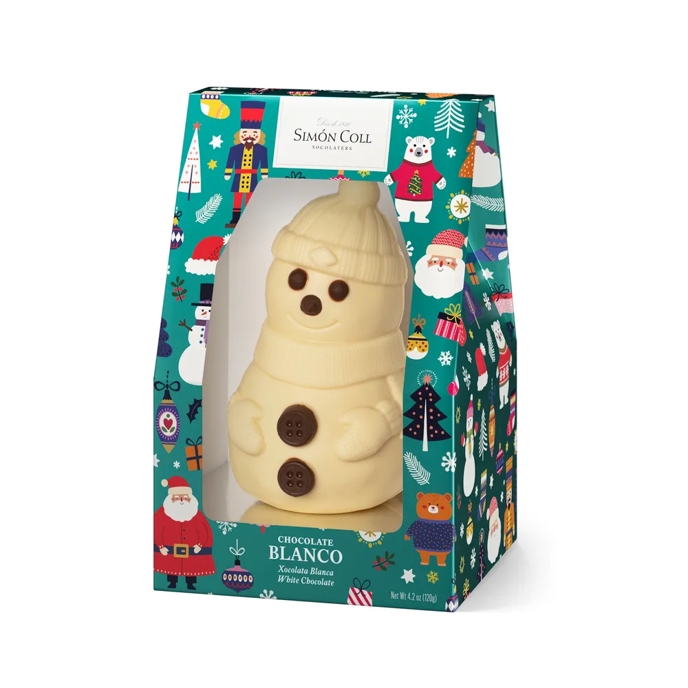 Bonhomme de neige en chocolat blanc - 120g