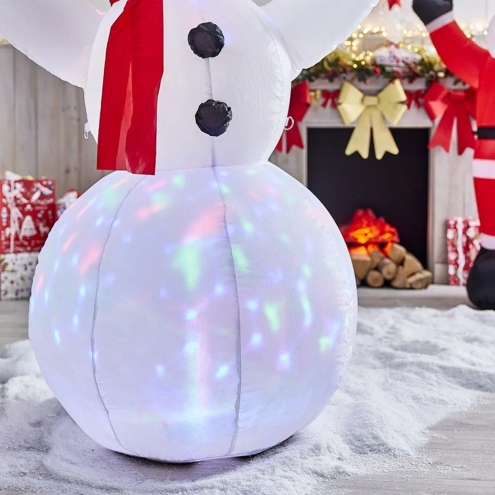 Bonhomme de neige gonflable 2LED animées H180cm