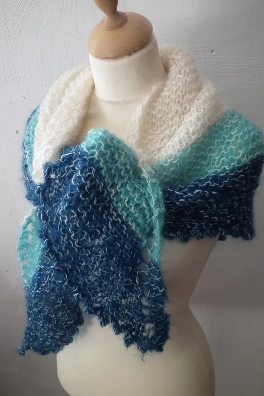 Bonne Maman châle mohair et laine (3+3P)