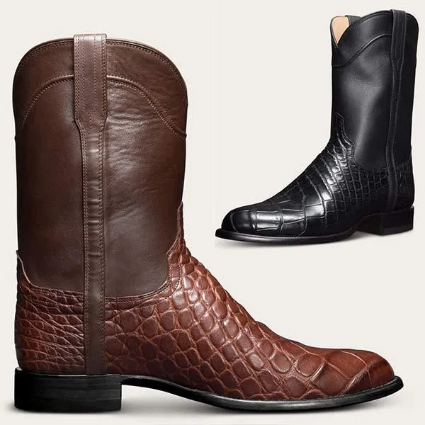 Botte Année 70 Vintage Crocodile