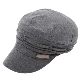 Béret casquette plissé gris collection automne-hiver