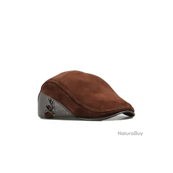Béret Chapeau Casquette Cuir Véritable MARRON - LIVRAISON OFFERTE