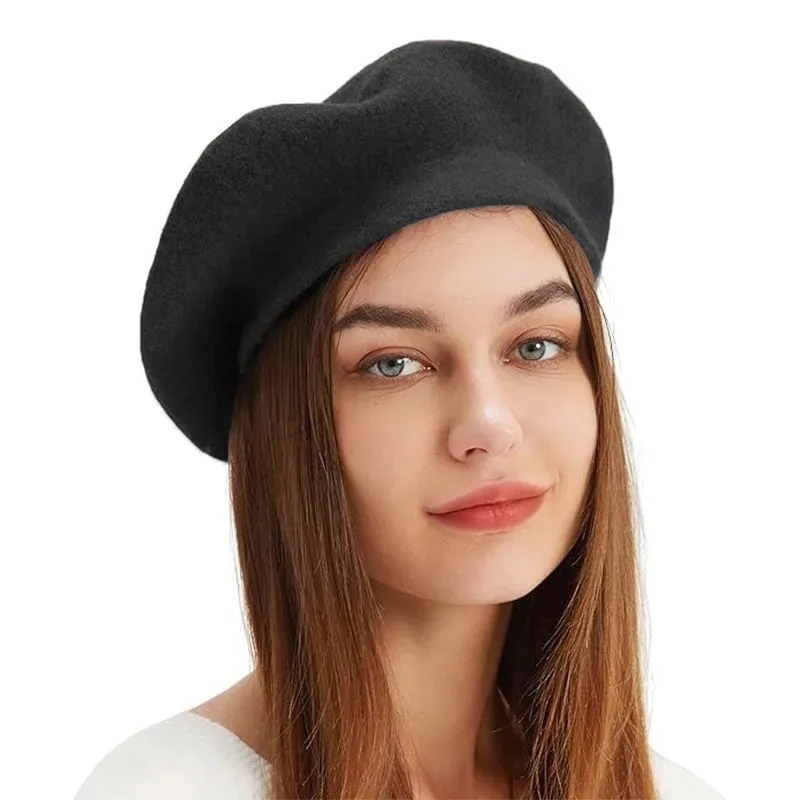 Béret en laine mélangée