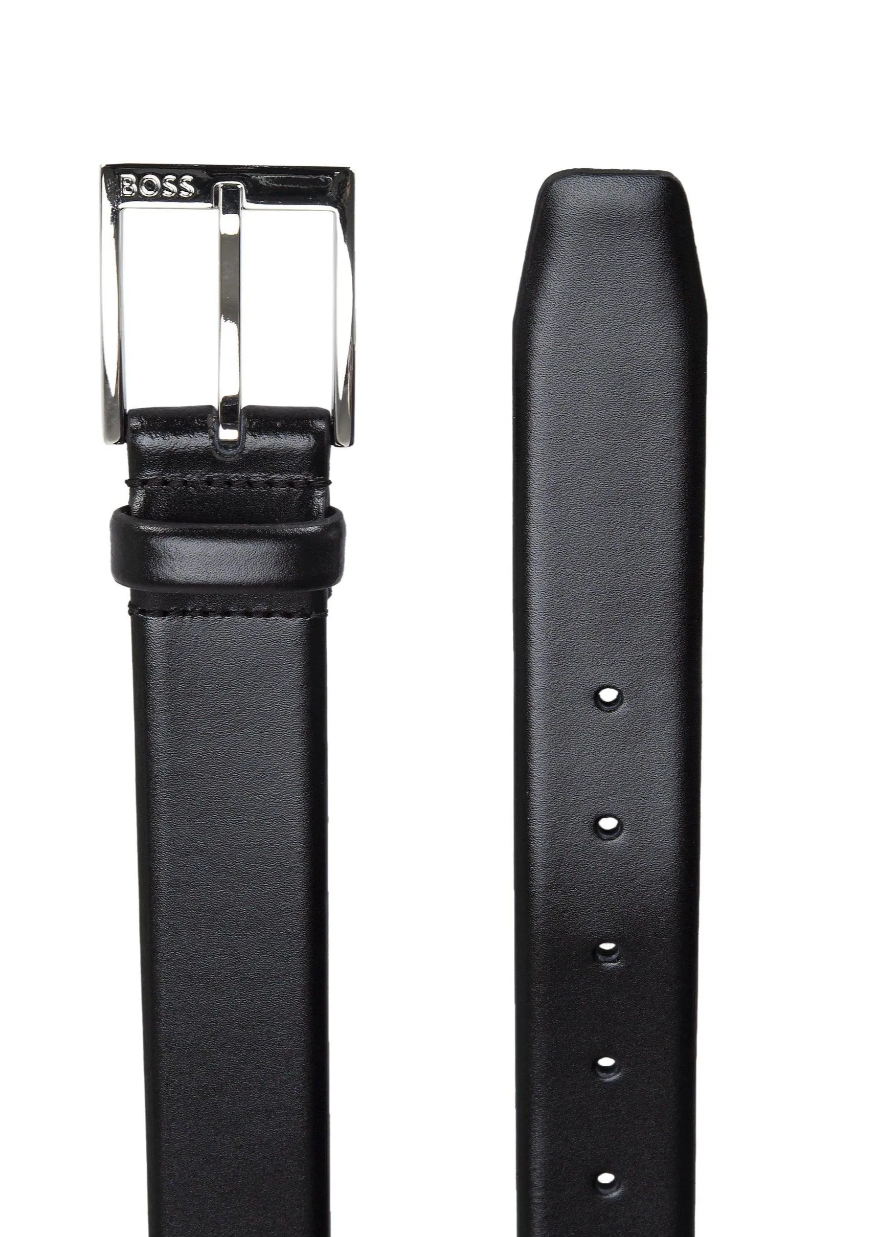 Ceinture BOSS noire en cuir