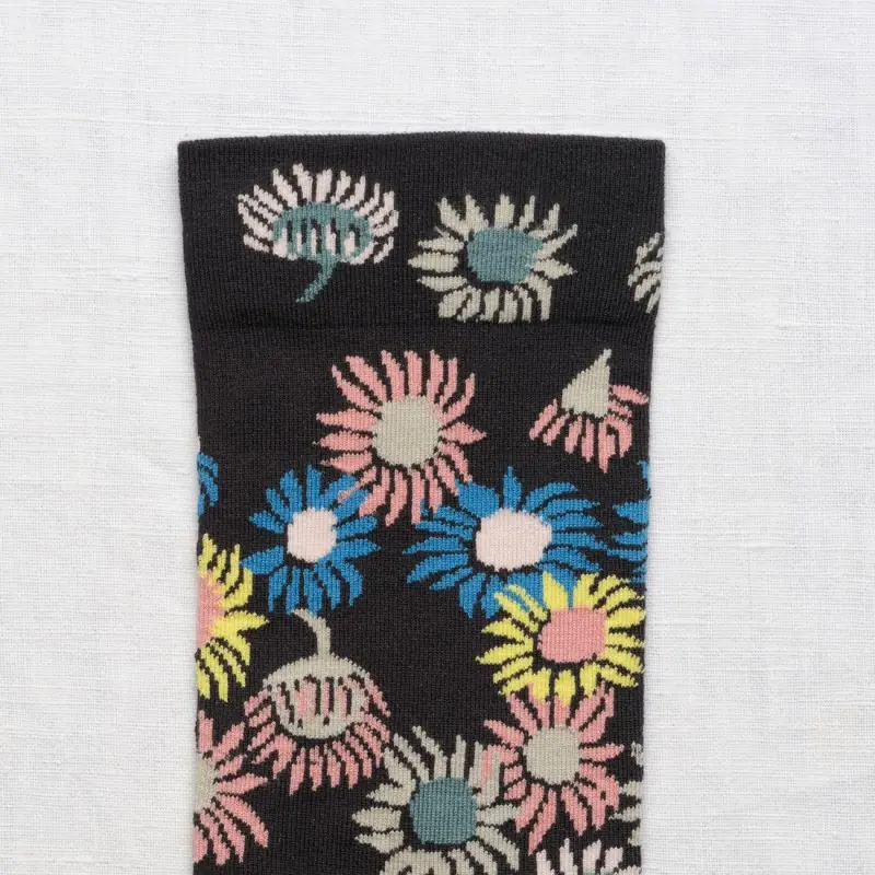 Chaussettes Bonne Maison Tournesol Ardoise