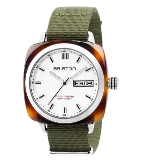 Clubmaster Sport HMS écaille de tortue - Blanc/Vert militaire Briston - Jane de Boy
