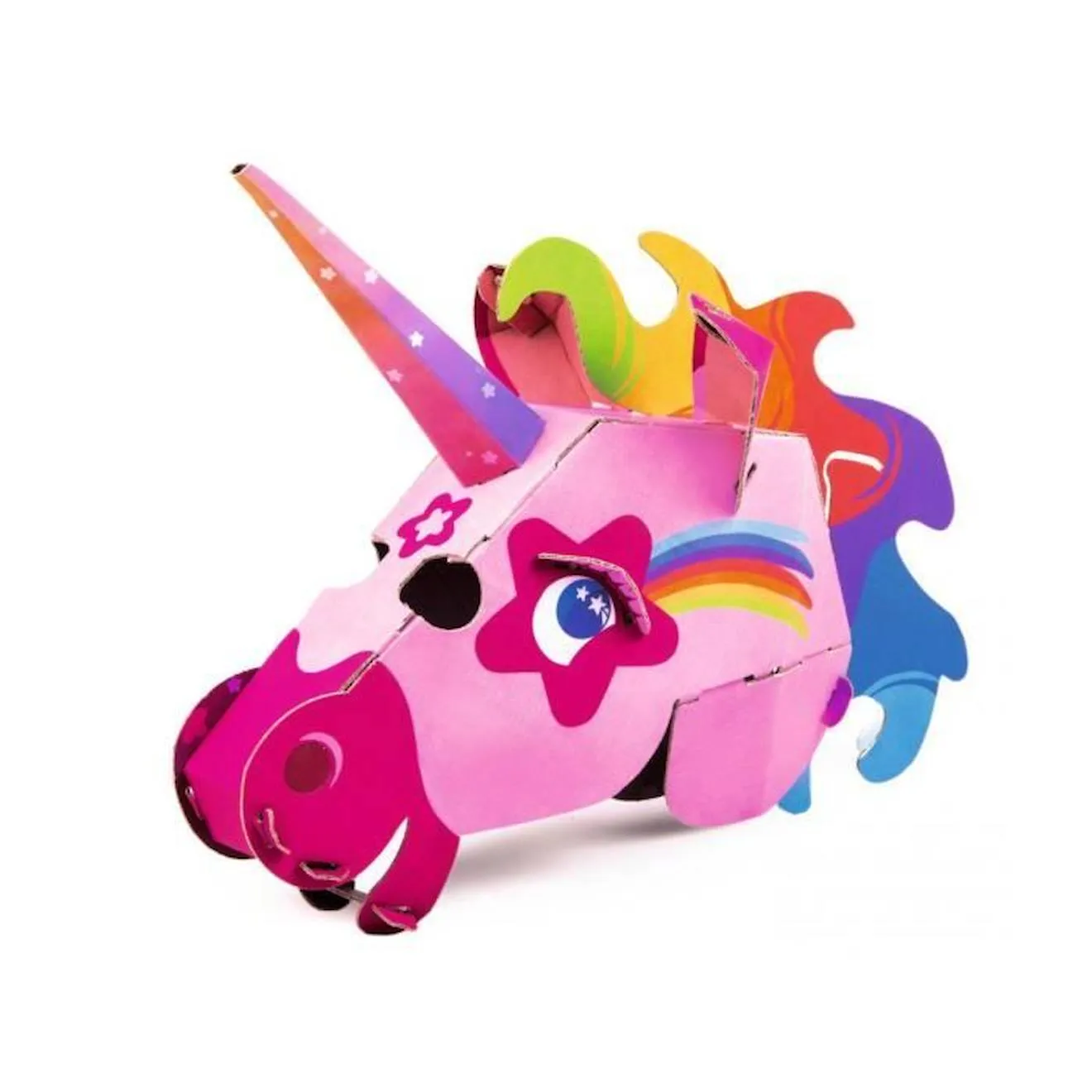 Coffret création maquillage - Clementoni - Masque licorne recyclé et ailes fantastiques rose - Clementoni
