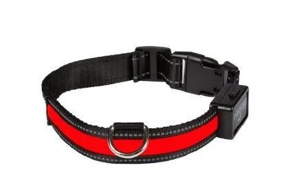 Collier lumineux rechargeable Rouge - EYENIMAL NUM'AXES
