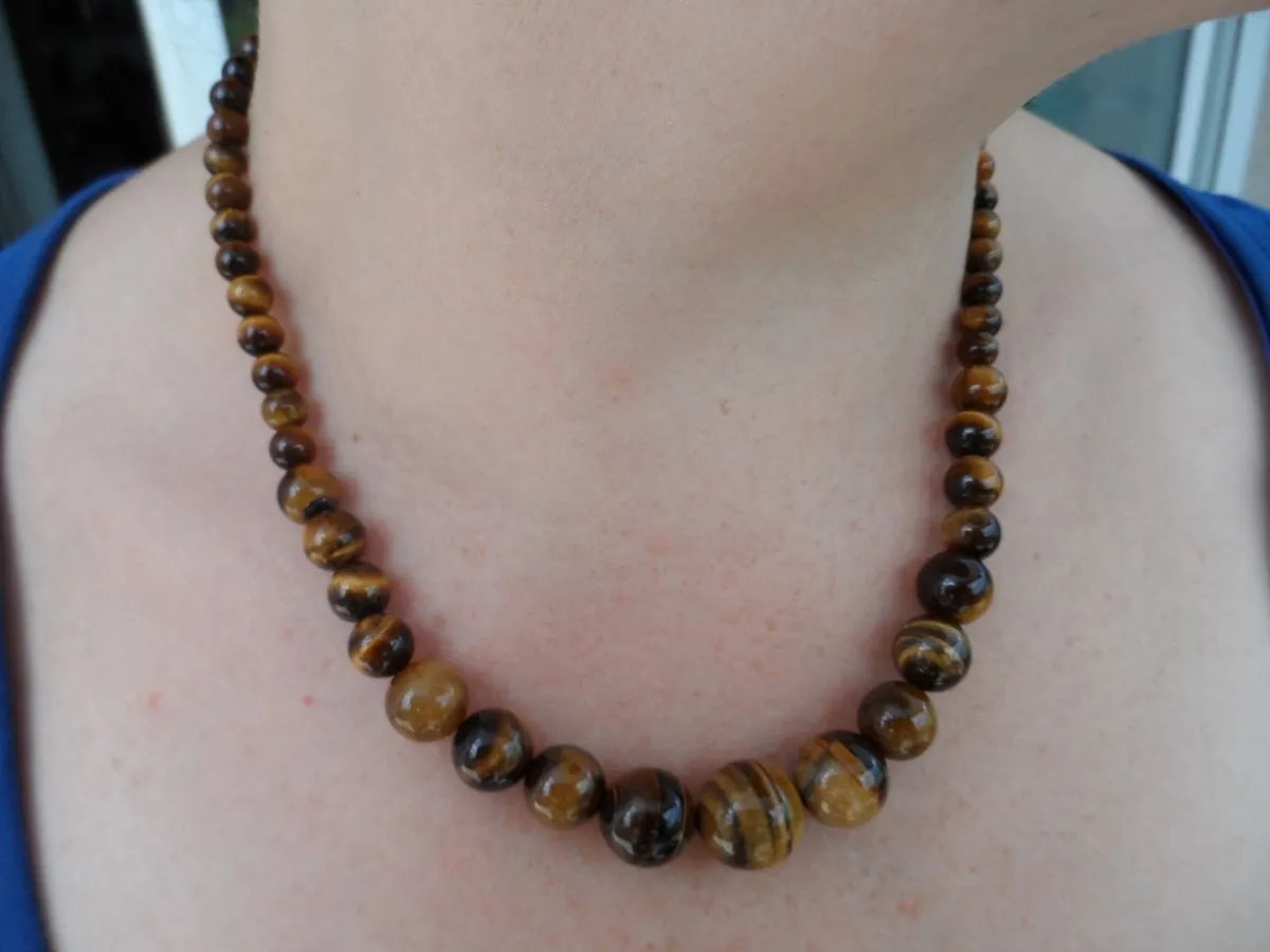collier oeil de tigre 