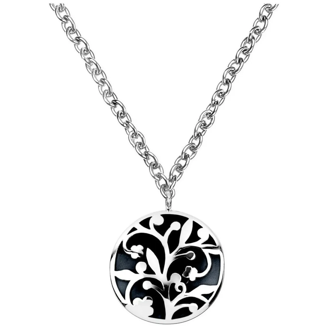 Collier Pierre Lannier JB08A110 - Collier Noir Acier Femme | 3 Suisses