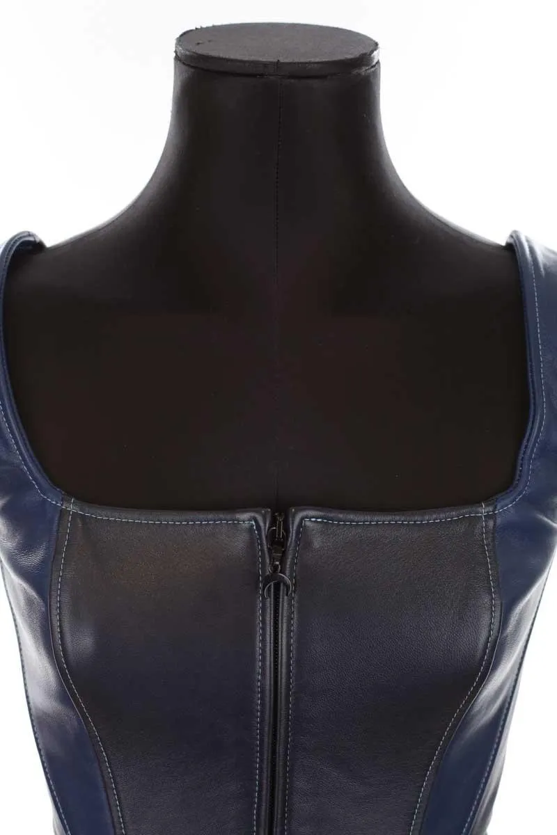 Corset en cuir