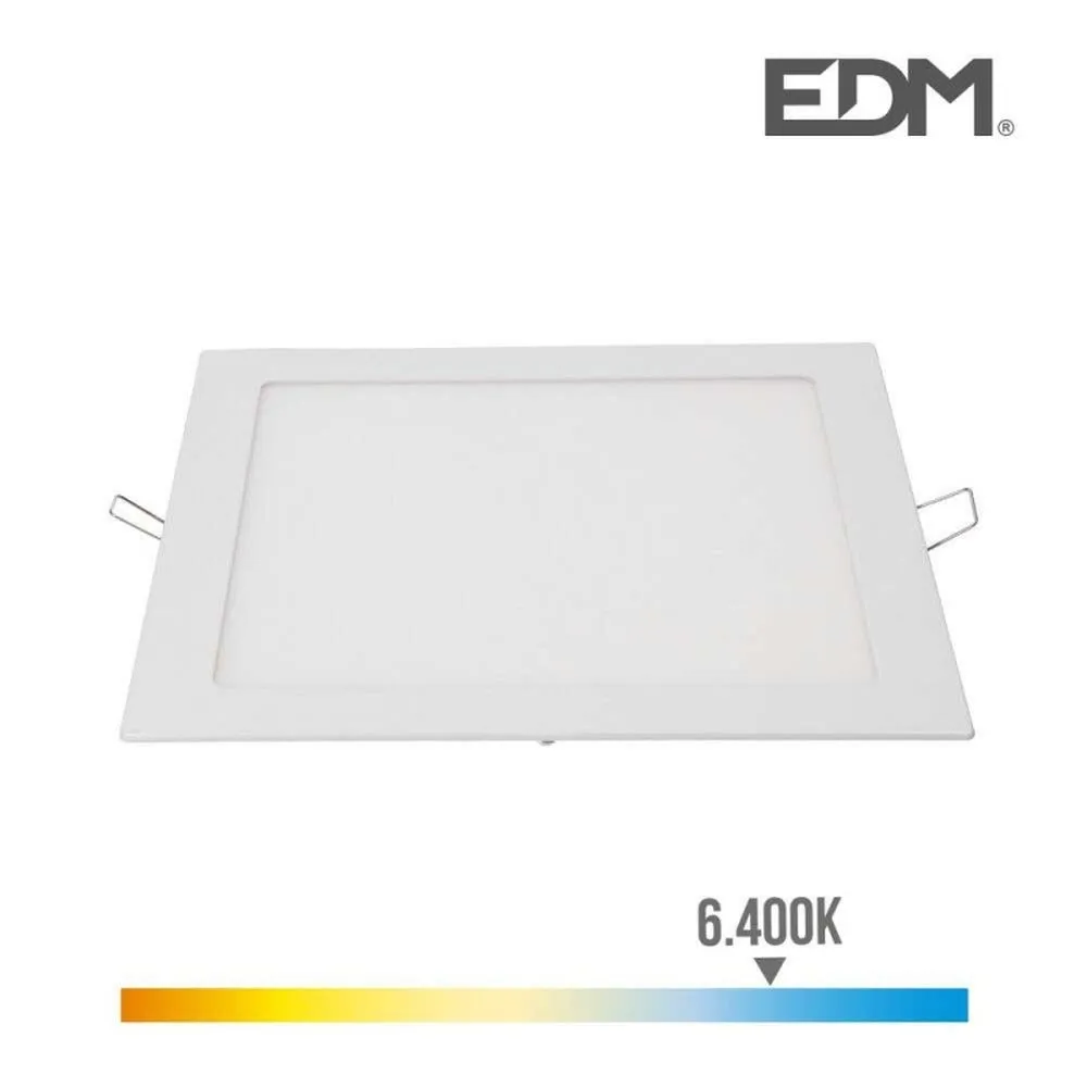 Downlight led 20w carré 22cm blanc blanc du jour 6400k