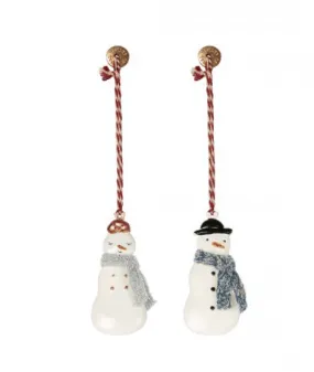 Décoration de Noël Bonhomme de neige avec écharpe