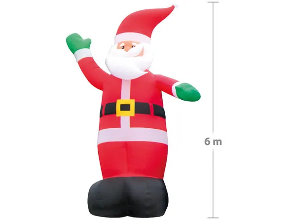 Décoration de Noël gonflable géante (6m) : Père Noël ou Bonhomme  | Personnages gonflables 