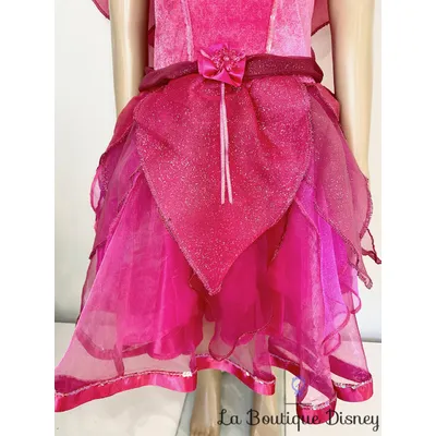 Déguisement Fée Roselia Disney Store Exclusive taille 5-6 ans Fée Clochette robe rose ailes