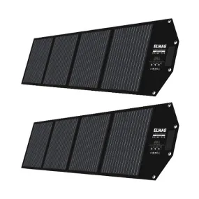 ELMAG panneau solaire pliable SOLAR 220 DUO - monocristallin 18VDC 2x220Wc pour centrales électriques portables pack: 2 pièces 5