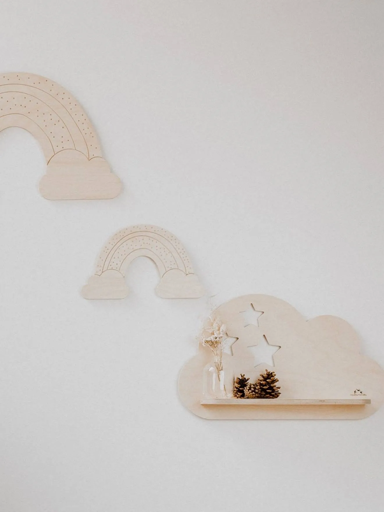 Etagère Nuage étoilé LES PETITES HIRONDELLES bois - Les Petites Hirondelles