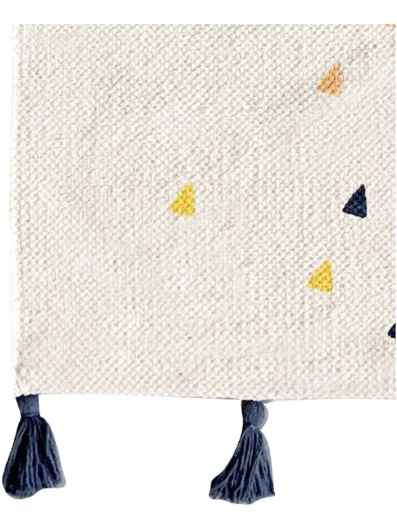 Future Home - Tapis en coton imprimé blanc cactus - Blanc