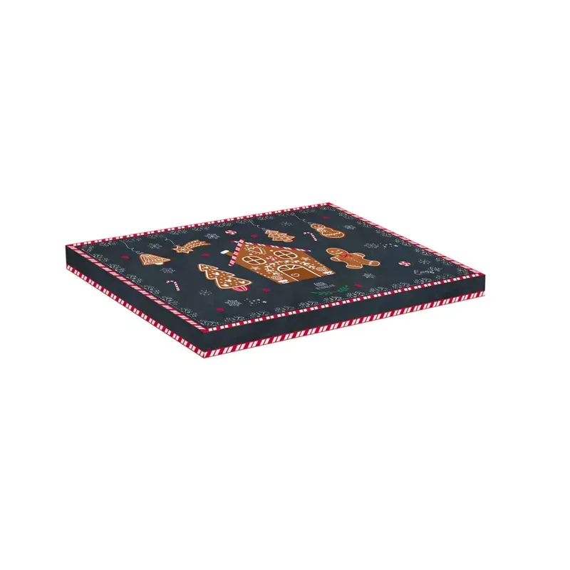 GINGERBREAD  plat 17x25 cm en forme de bonhomme pain d'épice Porcelaine EASYLIFE