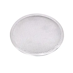 Grille à pizza ronde aluminium à fond ajouré Ø228mm 228x228 h4mm 12pcs