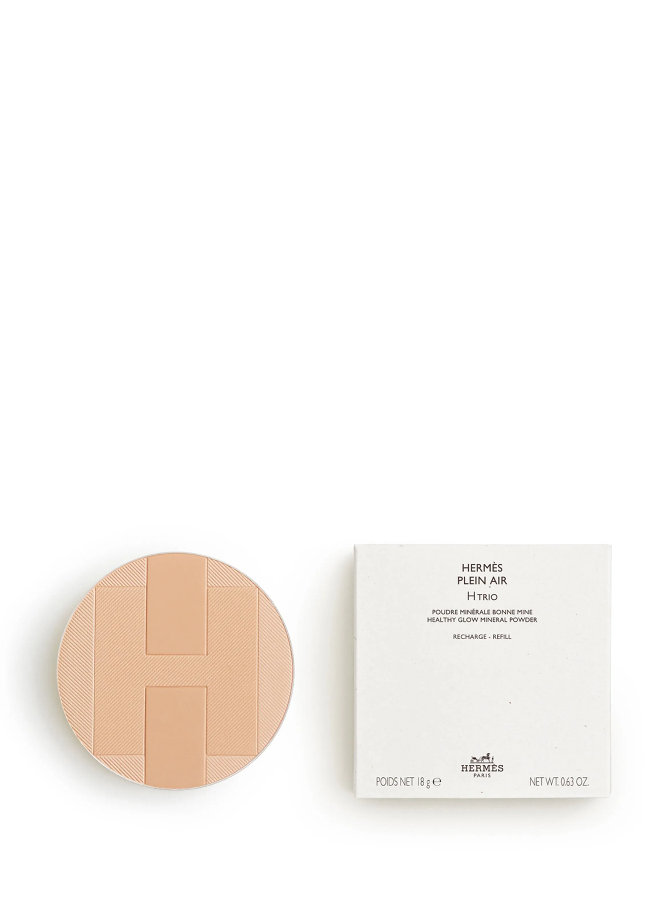 HERMÈS  Hermès Plein Air, Recharge poudre minérale bonne mine H TRIO - Beige