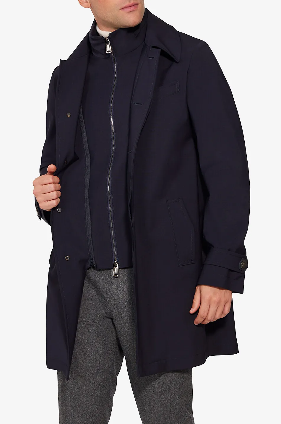 Imperméable en laine technique Euro