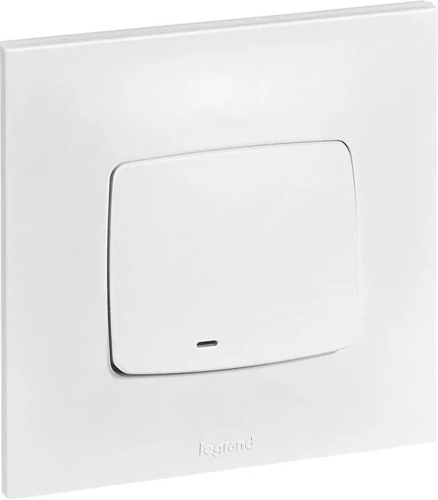 Interrupteur VV lumineux Neptune 10A blanc