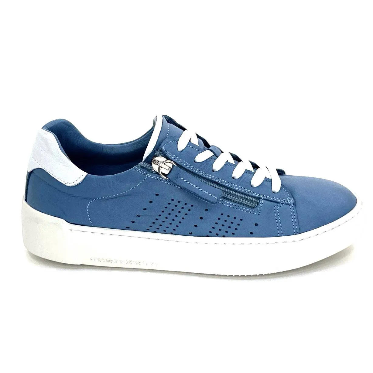Ivoire 278 Cuir Bleu