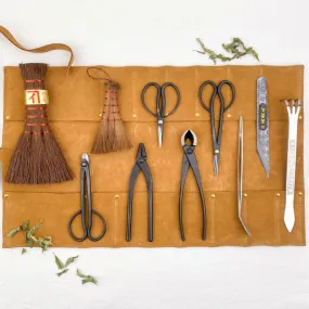 Kit pour Bonsaï - 10 outils et sacoche cuir
