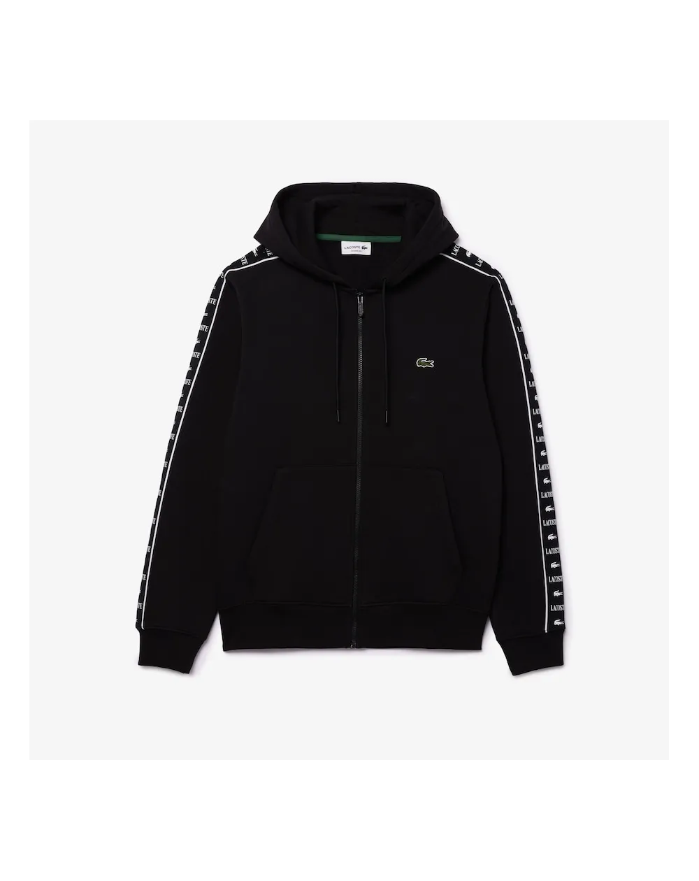 Lacoste Sweat Zippé Homme Tailles 2 Coloris Noir