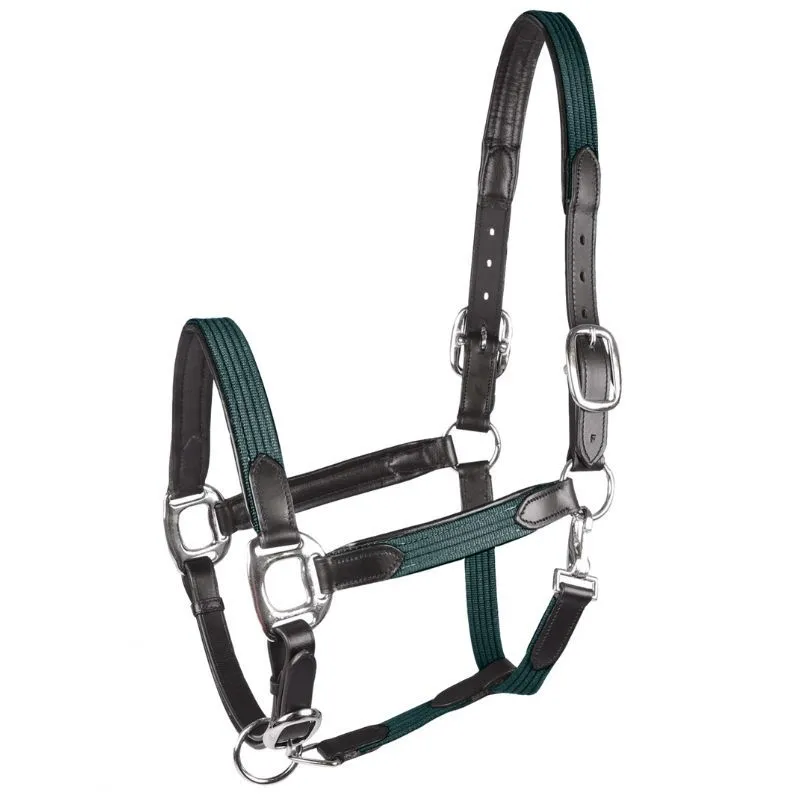 Licol cheval cuir et toile Mix - Waldhausen - STAR - Licols cuir - Equestra