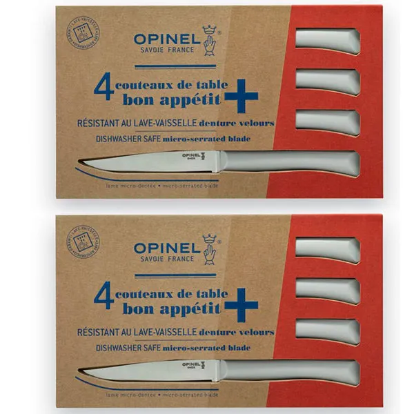 Lot de 2 coffrets 4 couteaux de table Nuage Opinel 