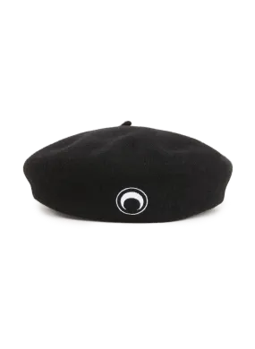 MARINE SERRE  Béret en laine  - Noir