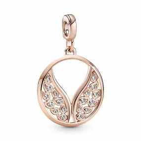 Médaillon Ailes d'ange en flamme Pandora ME - Métal Doré à l'or Rose fin 585/1000 | 3 Suisses