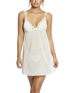Nuisette préformée sans armatures Penelope Mariage - Ecru