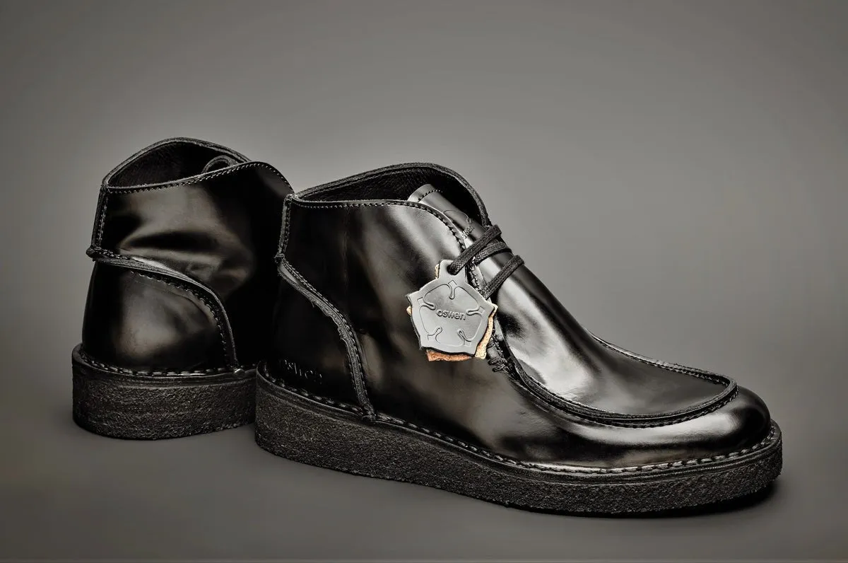 Oswen - Ewaldi - Cuir Polido Noir