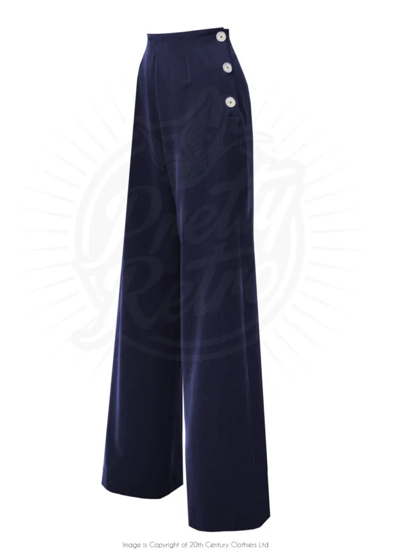 Pantalon Swing Pretty Années 40 Marine – Pretty Rétro