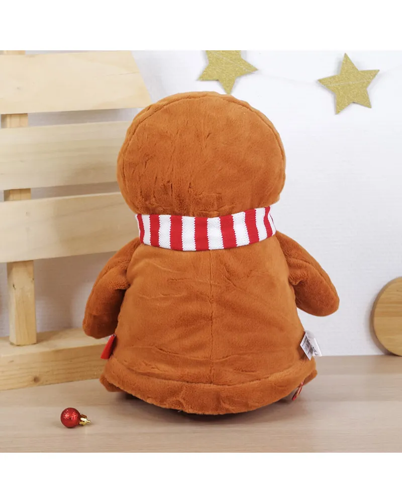 Peluche Bonhomme en pain d'épices de Noël personnalisée